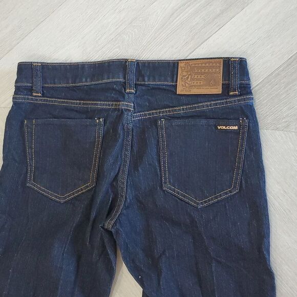Volcom Vorta Slim Straight Dark Wash Jeans, Size 28 - Picture 6 of 7